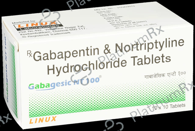 Gabagesic NT 100/10mg Tablet 10s