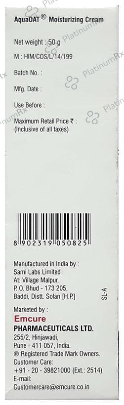 Aqua Oat Moisturizing Cream 50gm