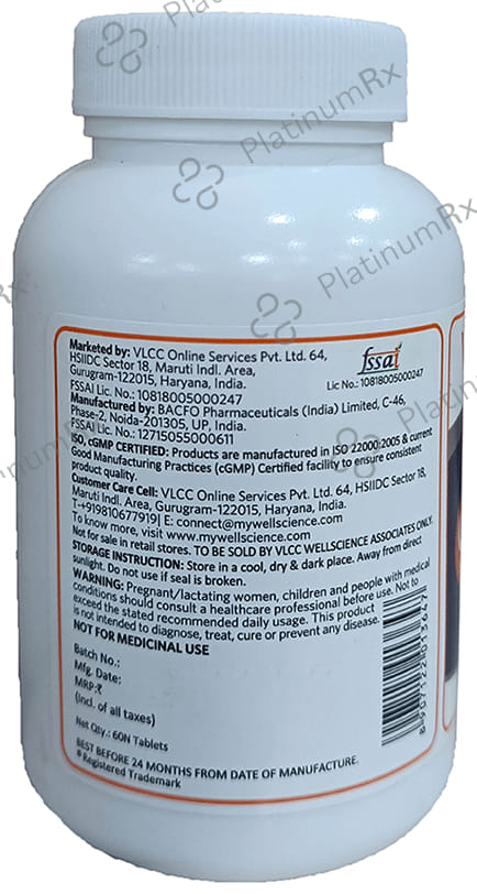 VLCC Wellscience Calcium + Vitamin D3 Tablet 60s