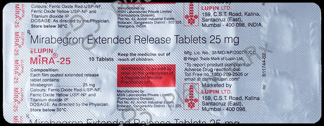 Lupin Mira 25 Tablet ER 10s