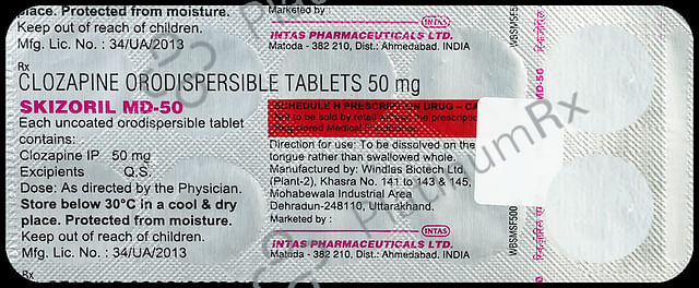 Skizoril MD 50 Tablet 10s