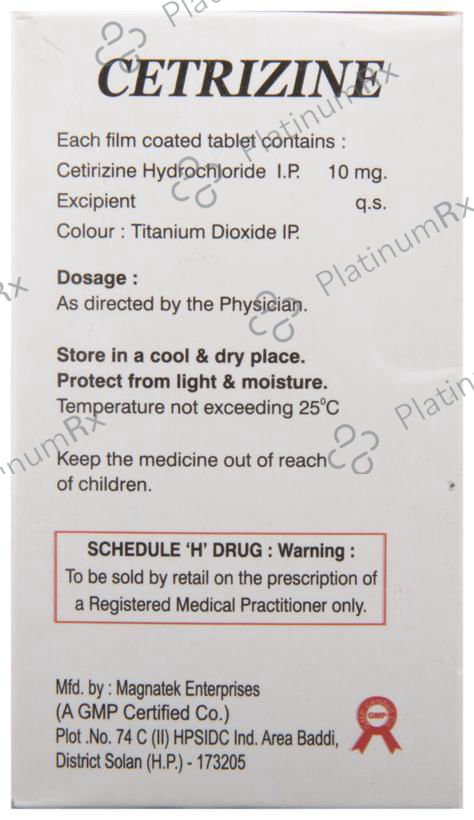 Cetrizine Tablet