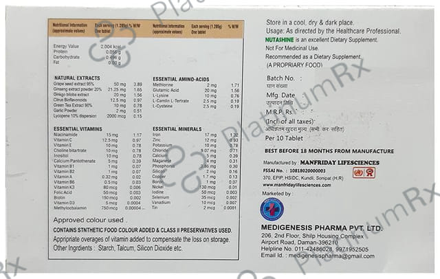 Nutashine Tablet