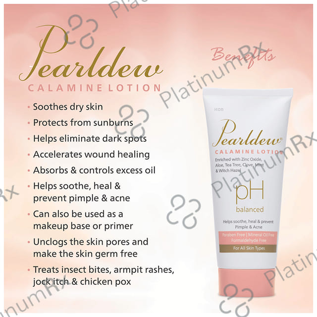 Pearldew Calamine Lotion (100ml Each) 2 Tubes