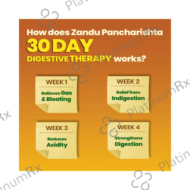 Zandu Pancharishta Ayurvedic Digestive Tonic - Suitable for Diabetics 650 ml