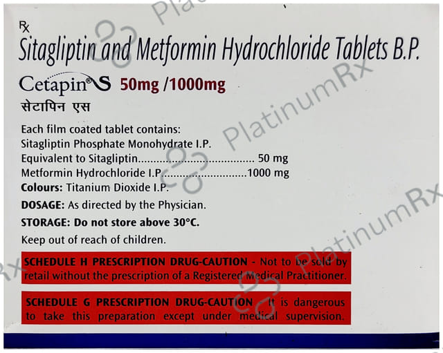 Cetapin S 50/1000mg Tablet 10s