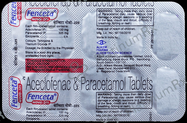 Fenceta Novo 100mg/325mg Tablet