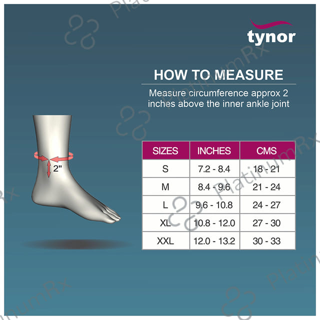 Tynor D 25 Anklet Comfeel (Pair) XL 1s