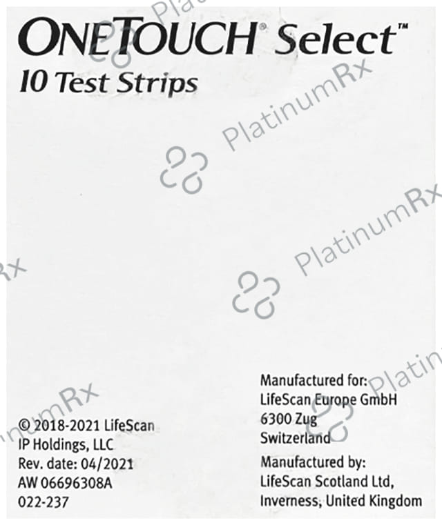 OneTouch Select Test Strips 10s