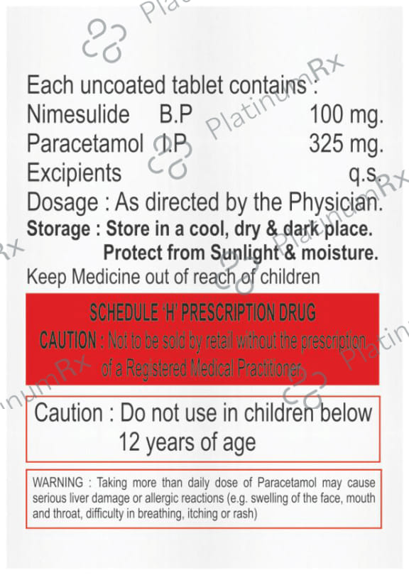 Nimovil P 100/325mg Tablet 10s