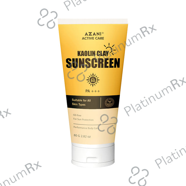 Azani Active Care Kaolin Clay Sunscreen SPF 50 PA+++ Lotion 80gm