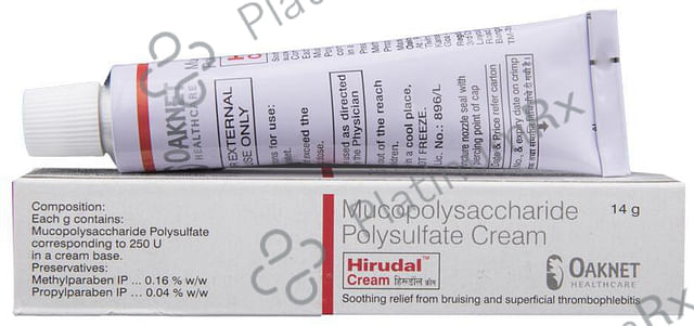 Hirudal 250IU Cream 14gm