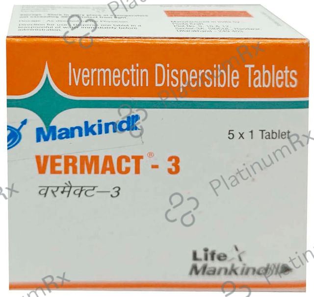 Vermact 3mg Tablet DT 1s