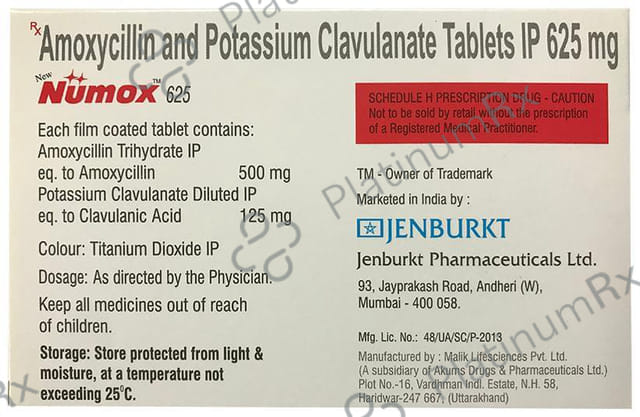 New Numox 625 Tablet