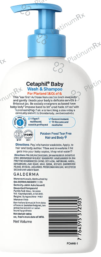 Cetaphil Baby Wash & Shampoo 400ml