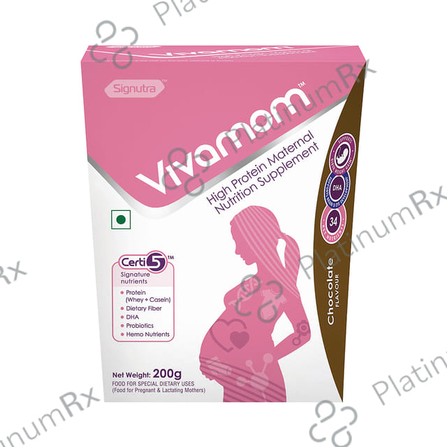 Vivamom High Protein Chocolate Flavour Powder 200gm