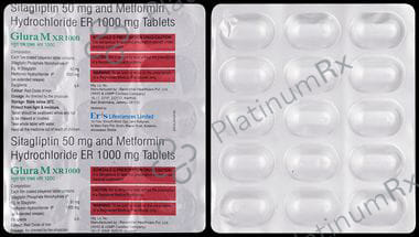 Glura M XR 1000/50mg Tablet 15s