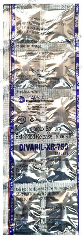 Divaril XR 750mg Tablet 10s