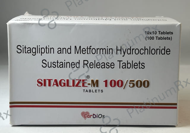 Sitaglize M 100/500mg Tablet SR 10s