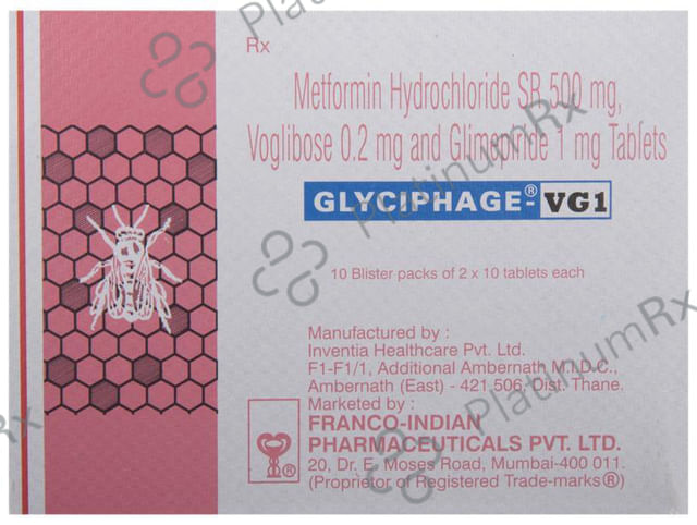 Glyciphage VG 1mg Tablet SR 10s