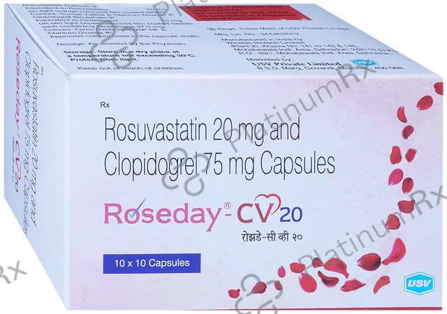 Roseday CV 20/75mg Capsule 10s