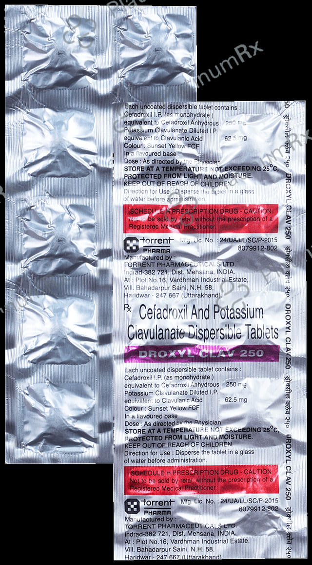 Droxyl Clav 250 mg/62.5 mg Tablet