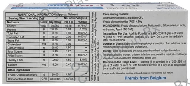 Intebact Lax Sachet Nutraceutical