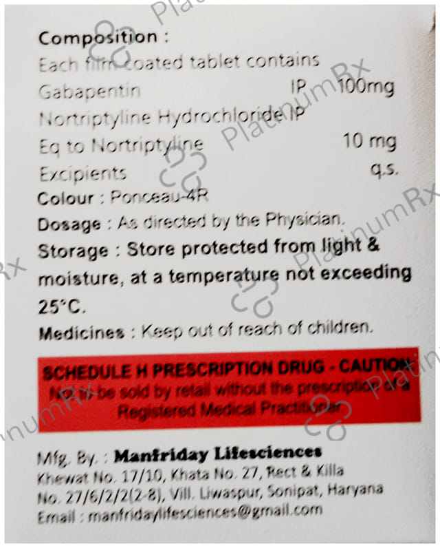 Gabatalk NT 100mg Tablet 10s