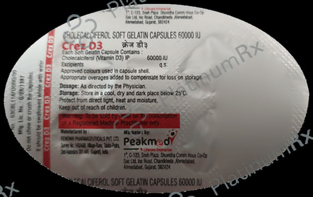 Crez D3 Soft Gelatin Capsule