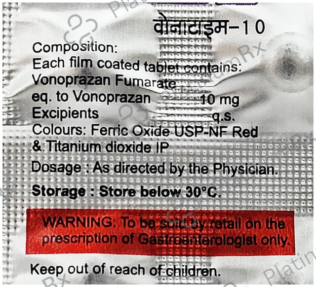 Vonatime 10mg Tablet 10s