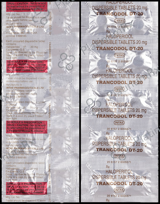 Trancodol 20mg Tablet DT 10s