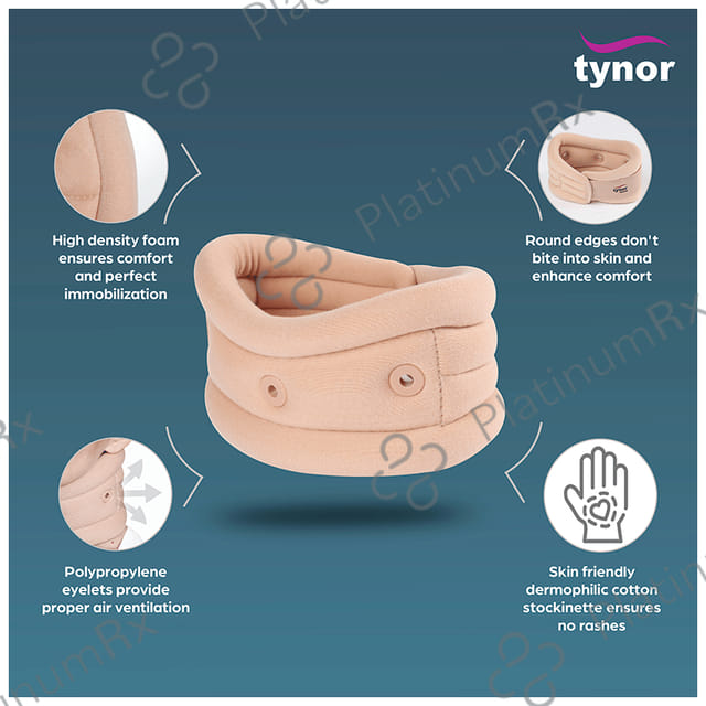 Tynor B-02 Soft Cervical Collar with Support Large