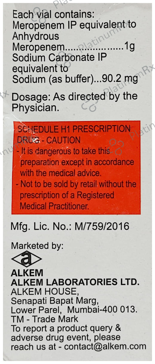 Merosure 1gm Injection 1s