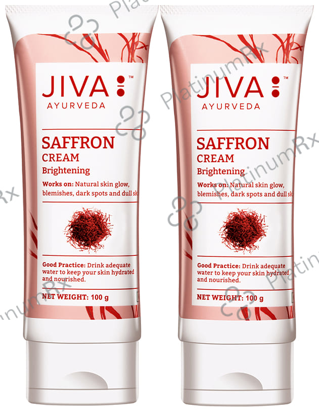 Jiva Ayurveda Saffron Cream Brightening (100gm Each) 2 Tubes