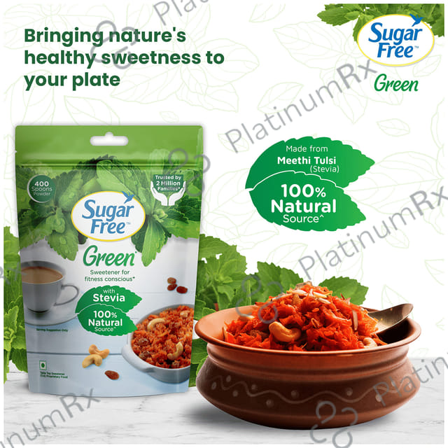 Sugar Free Green Stevia Sweetener Powder 400 gm