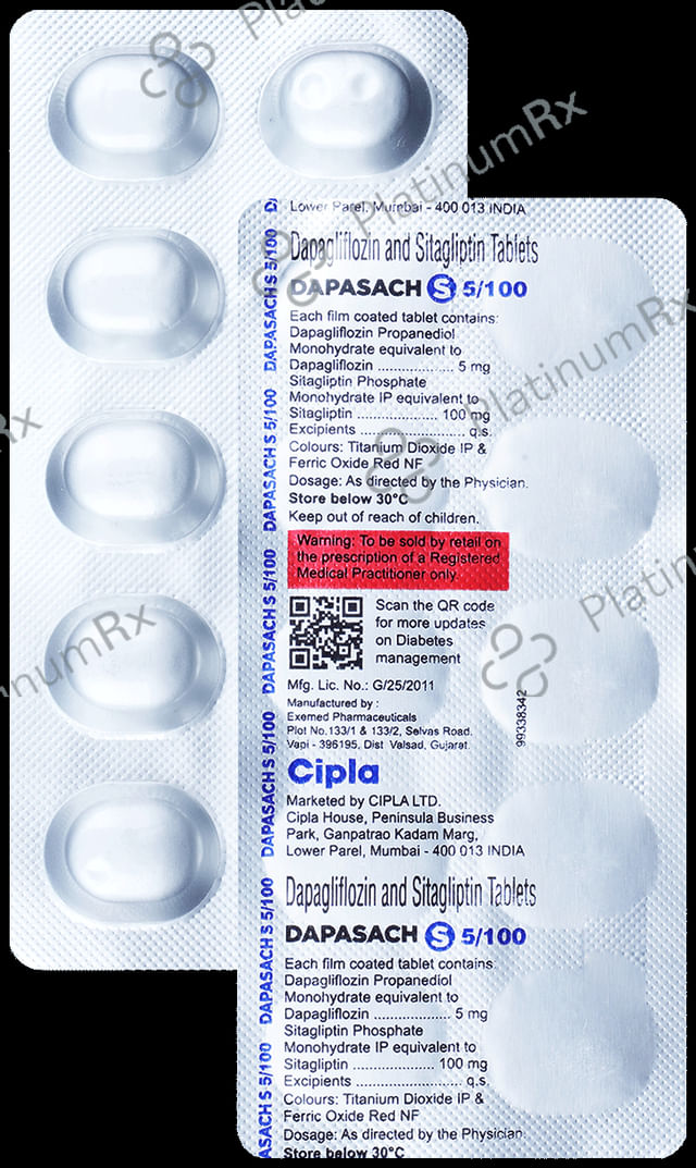 Dapasach S 5mg/100mg Tablet