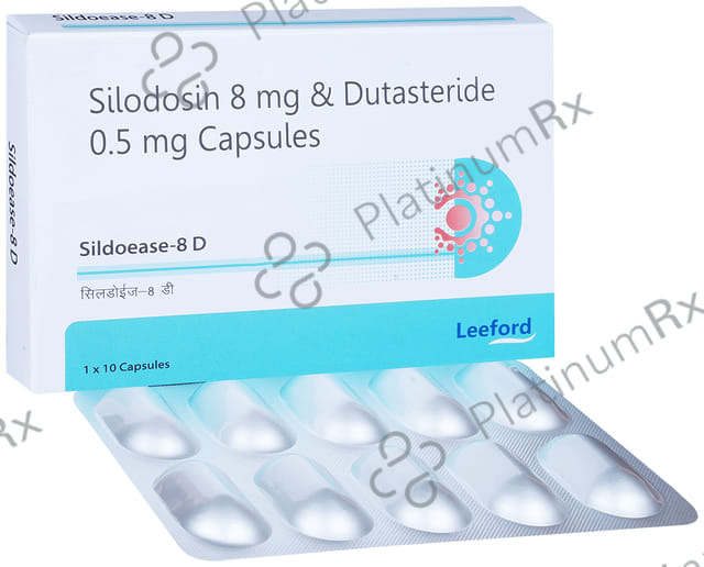 Sildoease 8D 0.5/8mg Capsule 10s
