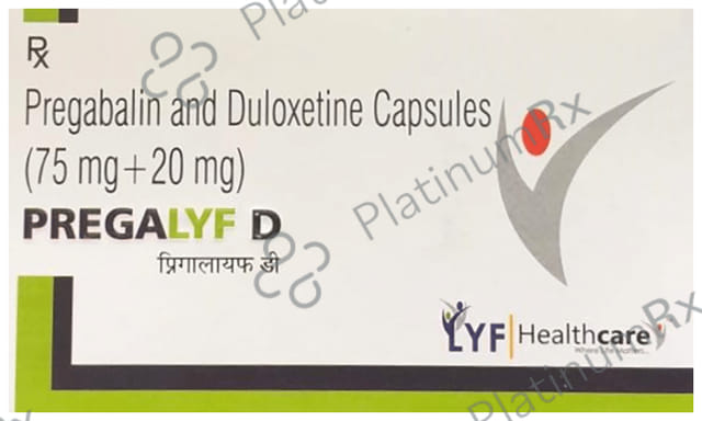 Pregalyf D 75mg/20mg Capsule