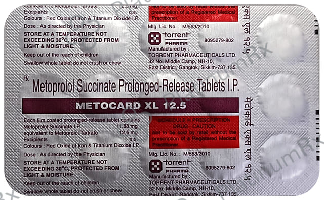 Metocard XL 12.5mg Tablet PR 15s