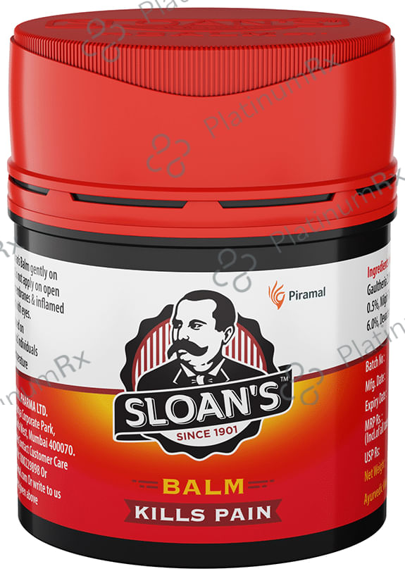 Sloans Balm for Neck, Back, Knee & Muscular Pain 20gm
