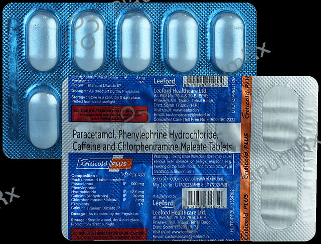 Criticold Plus Tablet 30/ 2/500/12.5