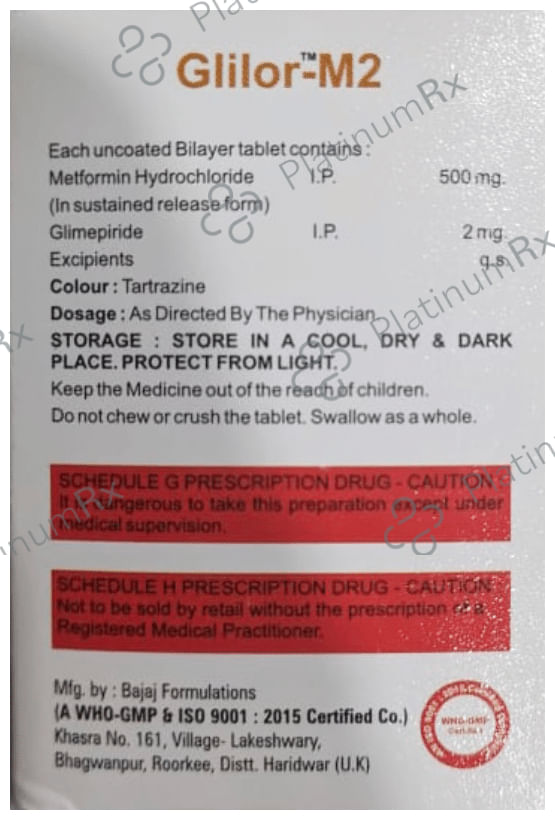 Glilor M 2 Tablet SR