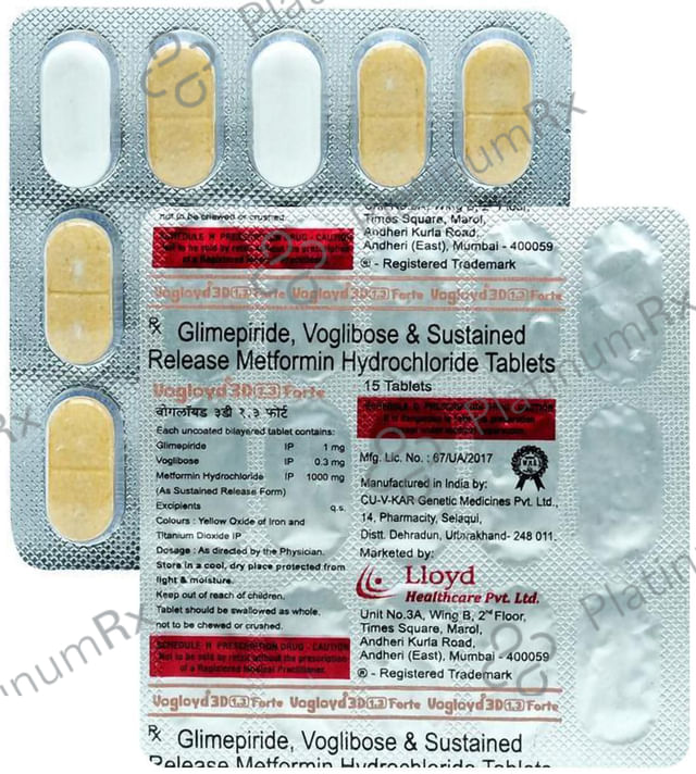 Vogloyd 3D 1.3/1000mg Forte Tablet SR 15s