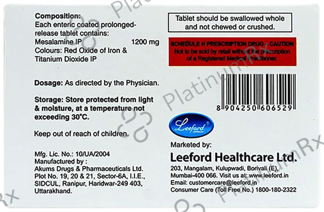 Mesazed 1200mg Tablet PR