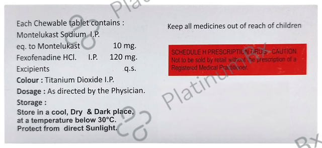 Fexovax M 10/120mg Tablet 10s