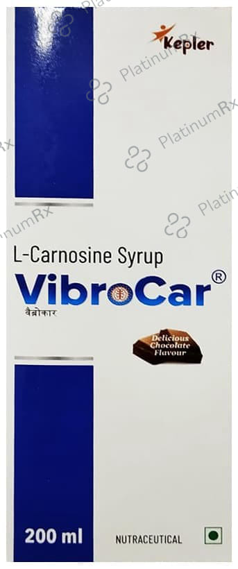 Vibrocar 200mg Chocolate Flavour Syrup 200ml