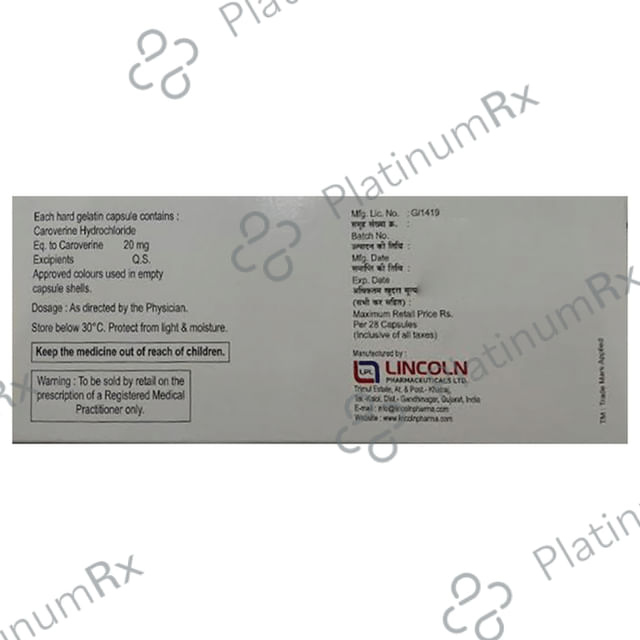 Tinnex 20mg Capsule 28s