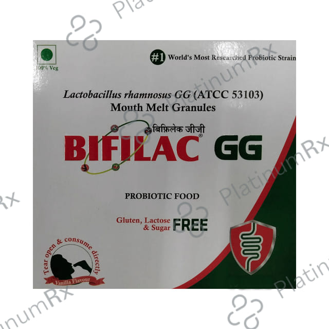 Bifilac GG Mouth Melt Vanilla Flavour Sugar Free Granules 0.75gm