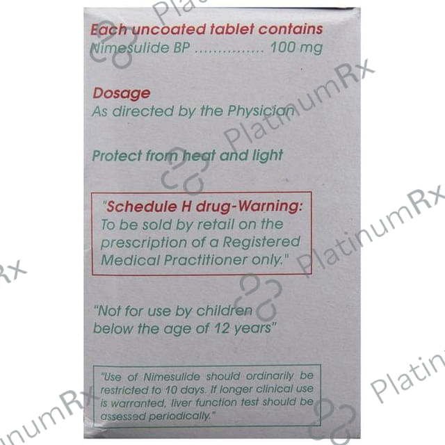 Nicip 100mg Tablet 10s