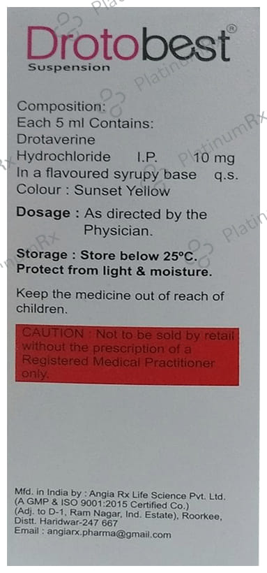 Droto Best Oral Suspension Delicious Mango